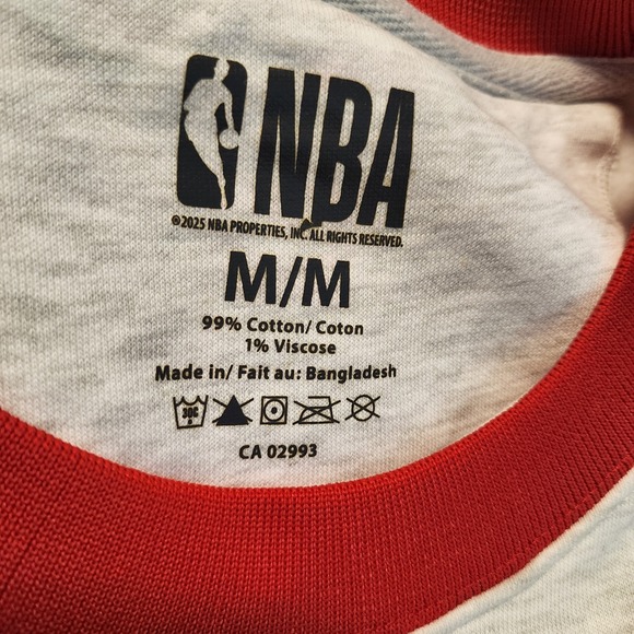 NBA Toronto Raptors Sweater Light Gray and Red Medium - Picture 9 of 16